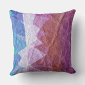 青と紫の革 クッション (裏面)