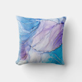 青と紫エレガント クッション (正面)