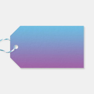 青と紫グラデーション ギフトタグ
