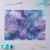 青と紫ティッシュペーパー 薄葉紙 (クラフト)