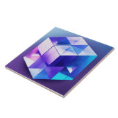 青と紫3D タイル (側面)