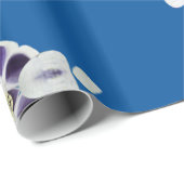 青と紫、ラッピングエレガント紙 ラッピングペーパー (ロールコーナー)