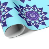 青と紫 ラッピングペーパー (ロールコーナー)