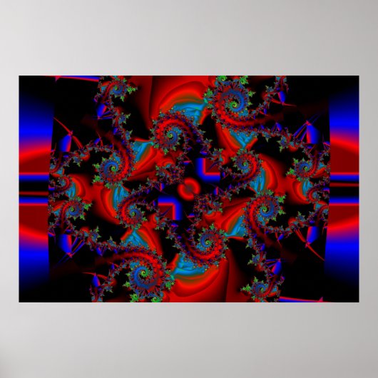 青と緑が戦う ポスター (正面)