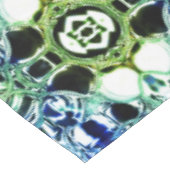 青と緑とメタリックの形状の澄ん混合 テーブルクロス (アングル)