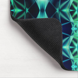 青と緑のアクリルレポート、ネオンミラー形状 マウスパッド