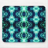 青と緑のアクリルレポート、ネオンミラー形状 マウスパッド (正面)