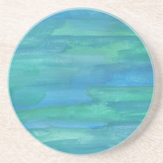 青と緑のアーストーン コースター (正面)