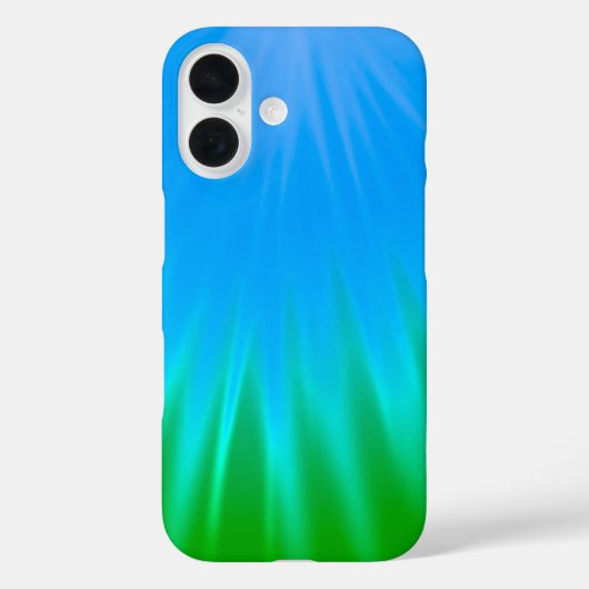 青と緑のオーロラインスパイアーiPhone 16ケース Case-Mate iPhoneケース (裏面)