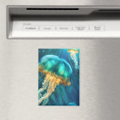 青と緑のクラゲ マグネット (インサイチュ (食洗機))