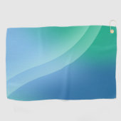 青と緑のグラデーションゴルフタオル ゴルフタオル (横)