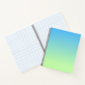 青と緑のグラデーション ノートブック (内部)
