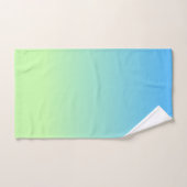 青と緑のグラデーション バスタオルセット (ハンドタオル)