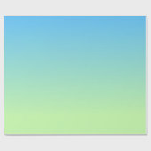 青と緑のグラデーション ラッピングペーパー (フラット)