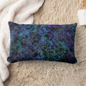 青と緑のサイバネティック静脈: ランバークッション (ブランケット)