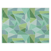 青と緑のシーガラスのテーブルクロス テーブルクロス (正面(横))