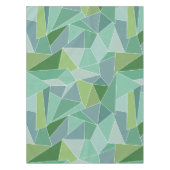 青と緑のシーガラスのテーブルクロス テーブルクロス (正面)