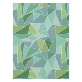 青と緑のシーガラスのテーブルクロス テーブルクロス