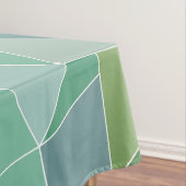 青と緑のシーガラスのテーブルクロス テーブルクロス (インサイチュ)