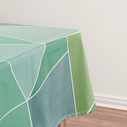 青と緑のシーガラスのテーブルクロス テーブルクロス (インサイチュ)