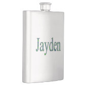 青と緑のジェイデンの名前，スキットル フラスク (右)