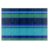 青と緑のストライプ カッティングボード (正面)