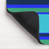 青と緑のストライプ マウスパッド (コーナー)