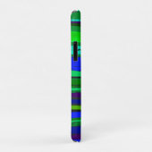 青と緑のストライプ Case-Mate iPhoneケース (裏面/右)