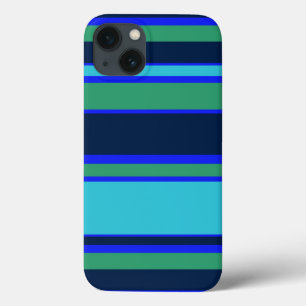 青と緑のストライプCase-Mate iPhoneケース iPhone 13ケース