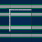 青と緑のスポーツのストライプ ファブリック (タイル)