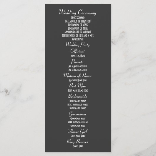 青と緑のタータンチェックプレイド結婚式プログラム プログラム