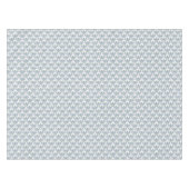 青と緑のダマスク模様の装飾点描画 テーブルクロス (正面(横))