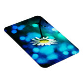 青と緑のデイジー マグネット (右側)