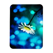 青と緑のデイジー マグネット (縦)