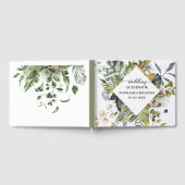 青と緑のトロピカル結婚ズ ゲストブック (全面)