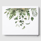 青と緑のトロピカル結婚ズ ゲストブック (裏面)