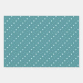 青と緑のドットデザイン ラッピングペーパーシート (正面)
