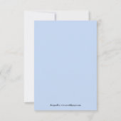 青と緑のドット2枚の写真 – 3x5誕生のお知らせ 案内状 (裏面)