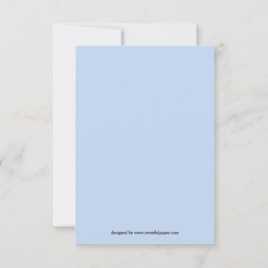 青と緑のドット2枚の写真 – 3x5誕生のお知らせ 案内状 (裏面)