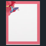 青と緑のハチドリ レターヘッド<br><div class="desc">このカラフル文字は、赤いハ絵画ミングバードを赤いハイビスカスから飛びながら、白い背景に合わせて、青と緑のハミングバ食べ物を与えードを描いてい縁どます。文字にスタイルとエキゾチックなヒントを加えるのに最適</div>