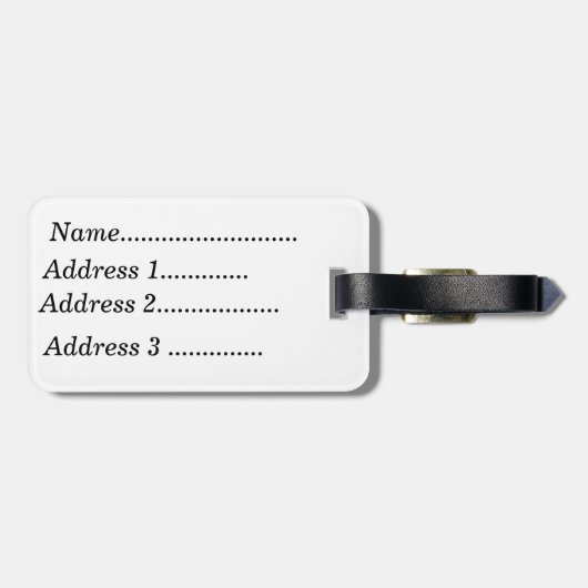 青と緑のハミングバードと赤のハイビスカス ラゲッジタグ (裏面横)