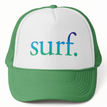 青と緑のビーチサーフトロピカルカリフォルニアハット