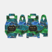 青と緑のピーコックアゲート誕生日ありがとう フェイバーボックス (折り畳みなし)