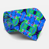 青と緑のファッション 男性へ ネクタイ (ロール)
