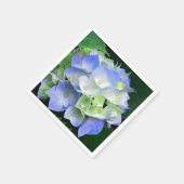 青と緑のフローラアジサイ紙ナプキンス スタンダードカクテルナプキン (角)