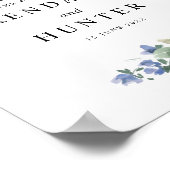 青と緑のフローラ結婚徴候 ポスター (角)