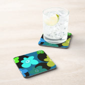 青と緑のフローラ コースター (右側)