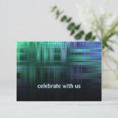 青と緑のプレモダンイド対応カード 出欠カード (スタンド正面)