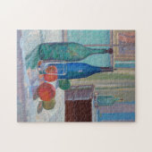 青と緑のボトルとオレンジ | Spencer Gore ジグソーパズル (横)