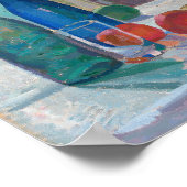 青と緑のボトルとオレンジ | Spencer Gore ポスター (角)